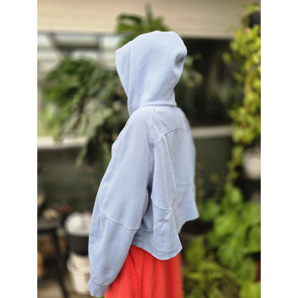 Lululemon Oversized Scuba Half Zip blue Cropped Hoodie XL/XXL - Picture 5 of 9